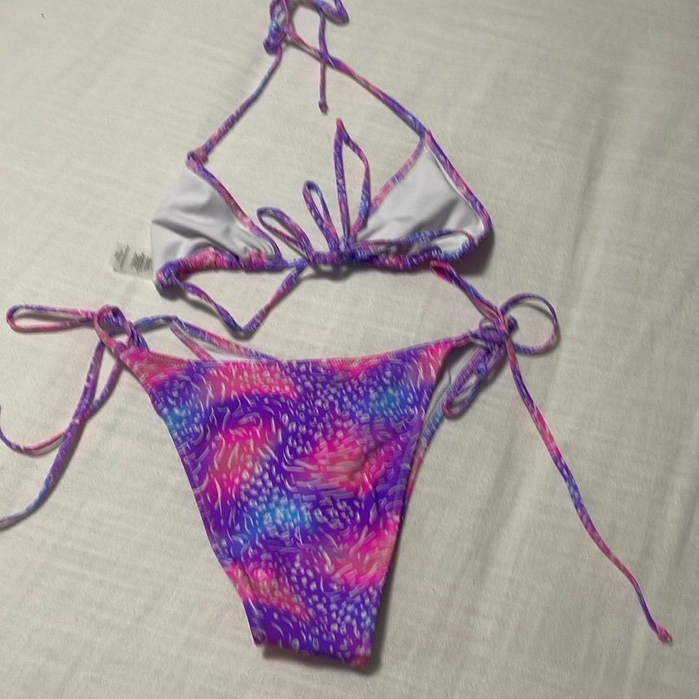 Bright brand, Swimwear Set in Purple and Pink Sz S - Picture 4 of 4